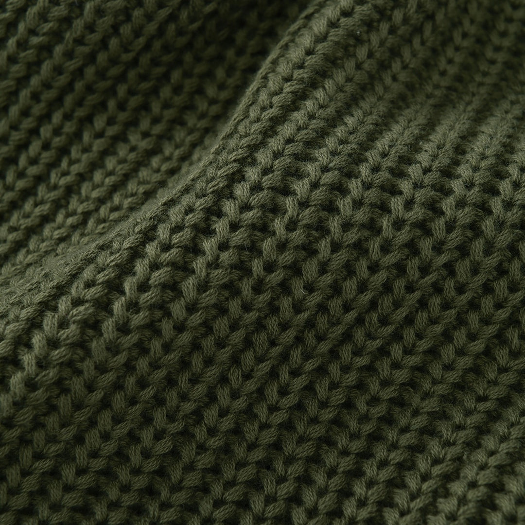 Cardigan en maille jacquard minimaliste pour homme, style britannique