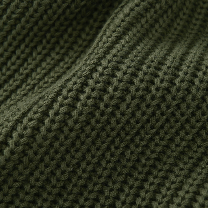 Cardigan en maille jacquard minimaliste pour homme, style britannique