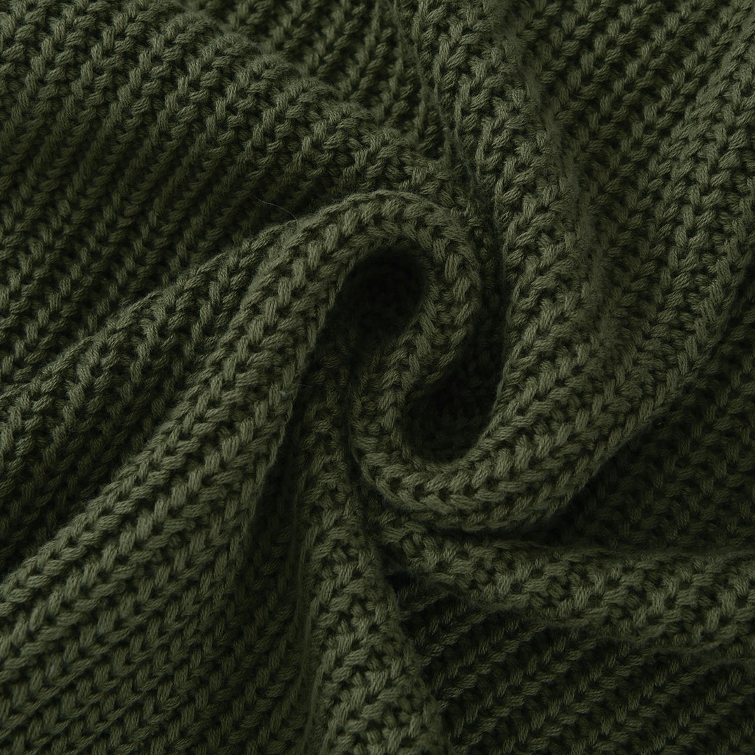 Cardigan en maille jacquard minimaliste pour homme, style britannique