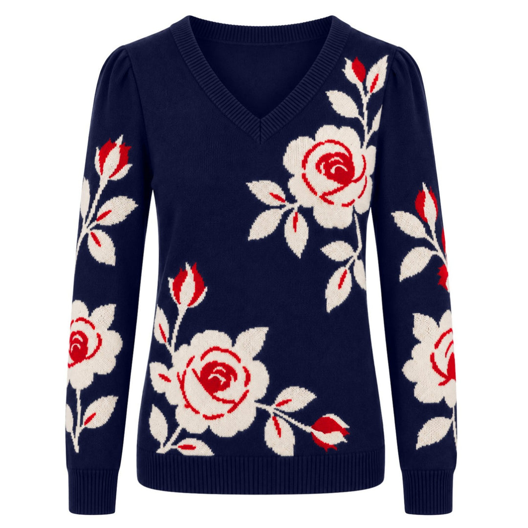 Dames Vintage Poedel Art Streetwear Jacquard Breisel