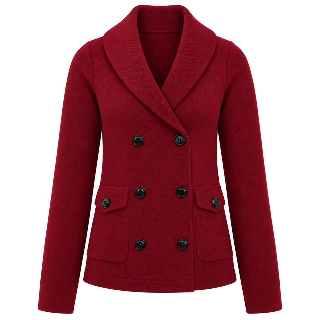 Women's Vintage British-Style Jacquard Knit Cardigan