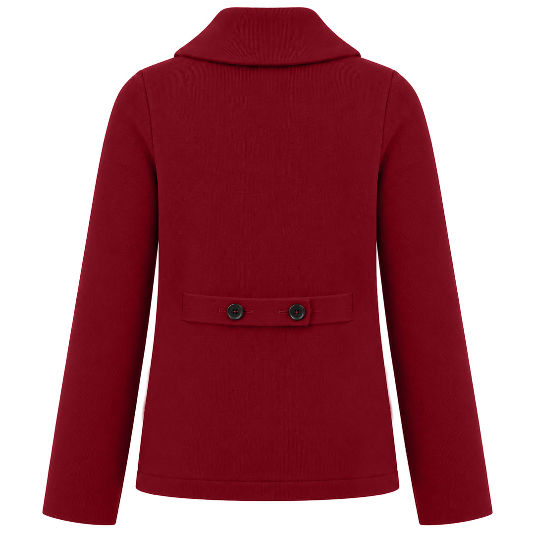 Women's Vintage British-Style Jacquard Knit Cardigan