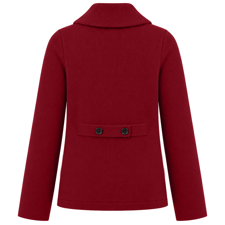 Women's Vintage British-Style Jacquard Knit Cardigan