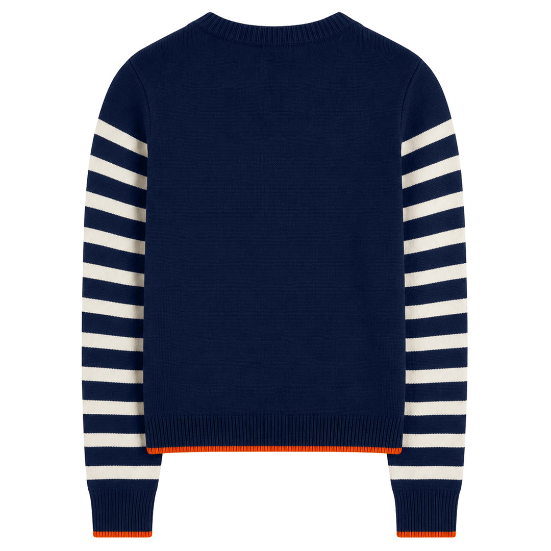 Dame Vintage Puddel Kunst Streetwear Jacquard Striktrøje