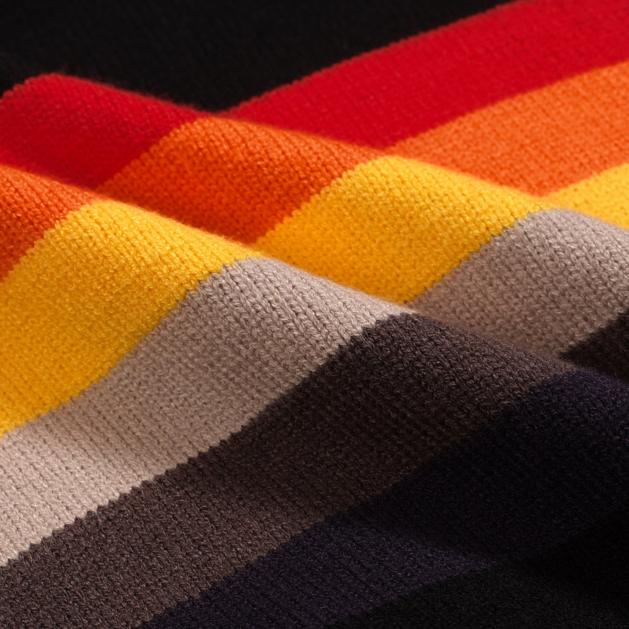 Men's 70s Stripe Knit Sweater – Black Retro Pullover with