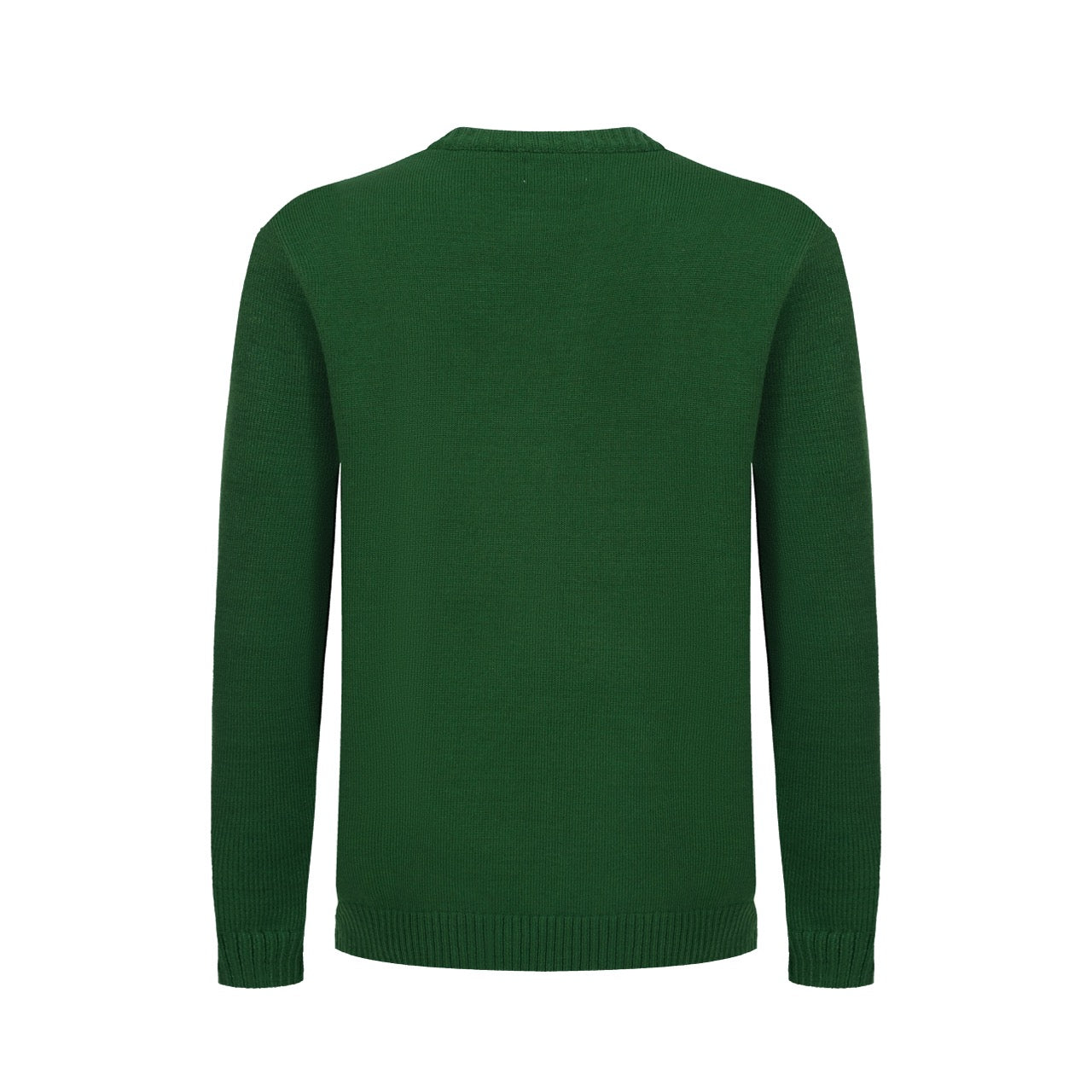 Men's Retro Style Green Knitted Long Sleeve Sweater