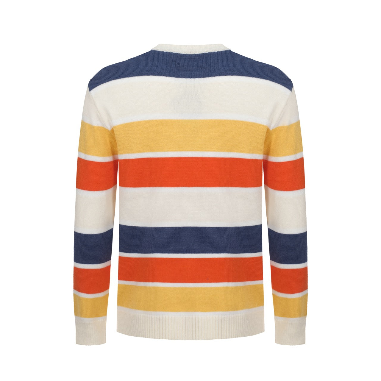 Men's Warm Colors Retro Stripes Knitted Sweater