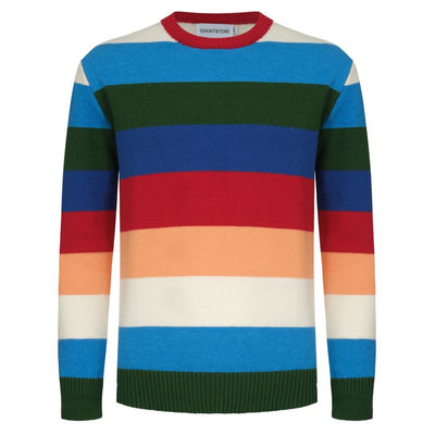 Men's Colors Retro Stripes Knitted Sweater