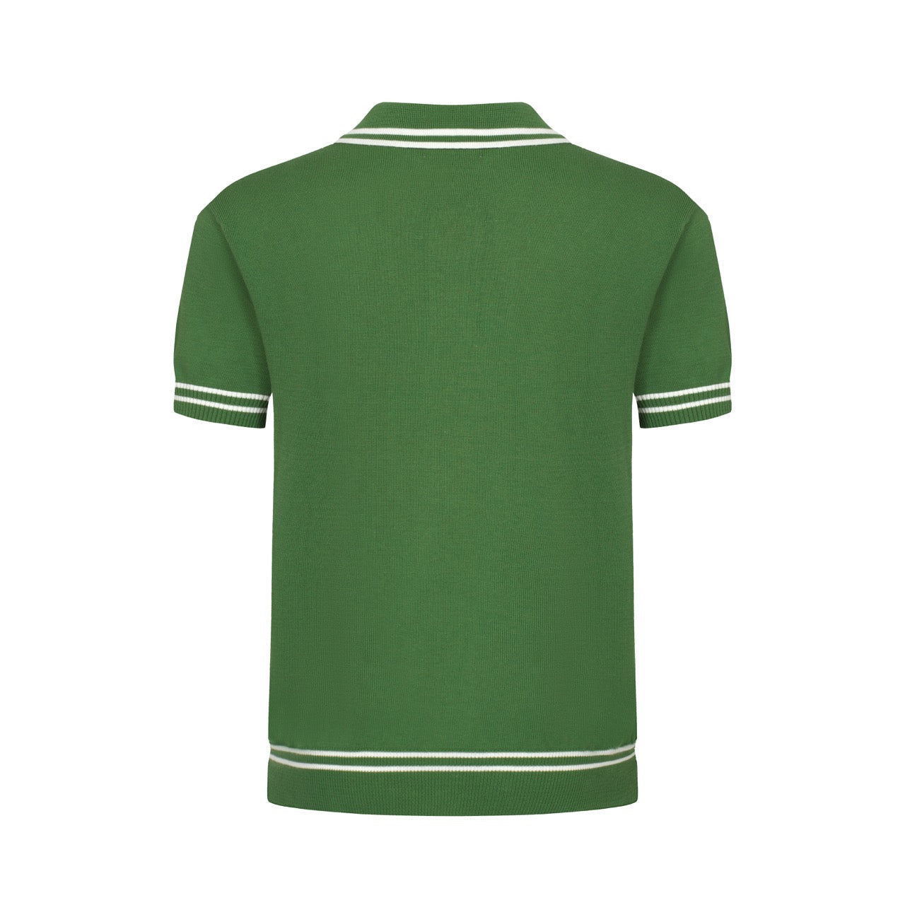 POLO EN MAILLE VERT 70S