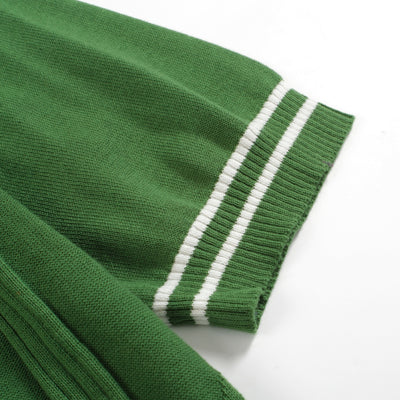 POLO EN MAILLE VERT 70S