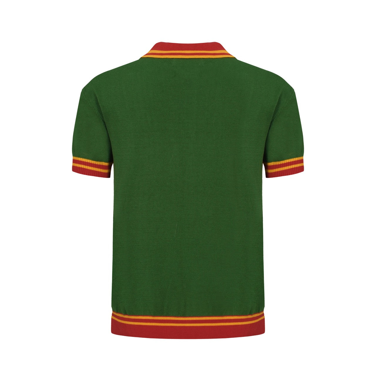 Heren casual jaren 1960 mod stijl donker oranje mod gebreide knop retro polo