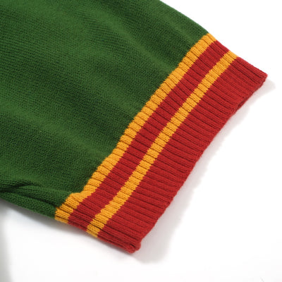 Heren casual jaren 1960 mod stijl donker oranje mod gebreide knop retro polo