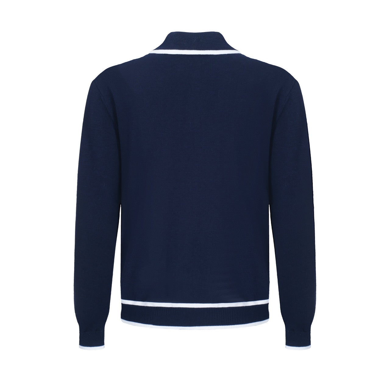 Men's Navy Blue Knitted Long Sleeve Wear