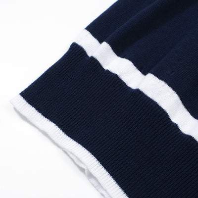 Men's Navy Blue Knitted Long Sleeve Wear