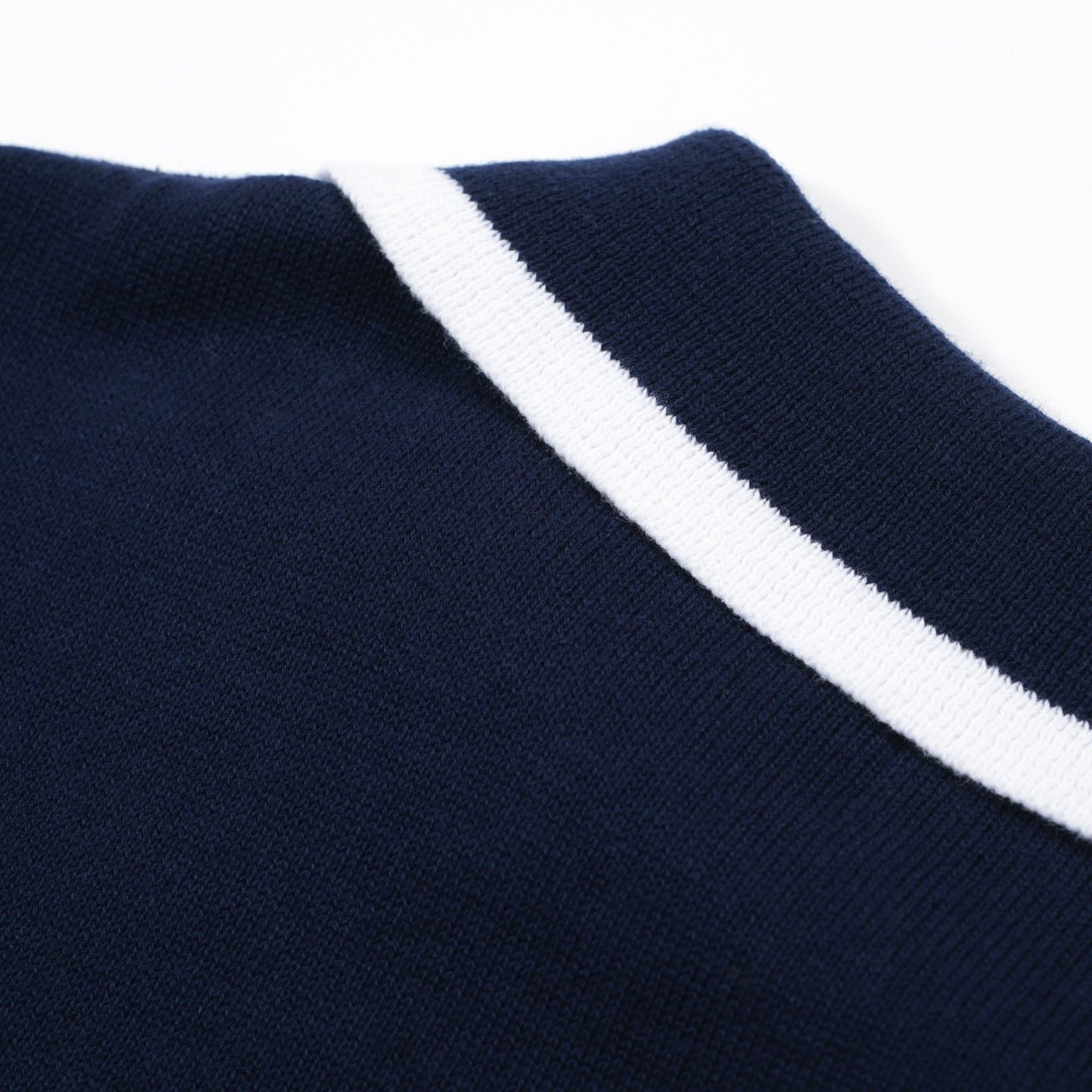 Men's Navy Blue Knitted Long Sleeve Wear