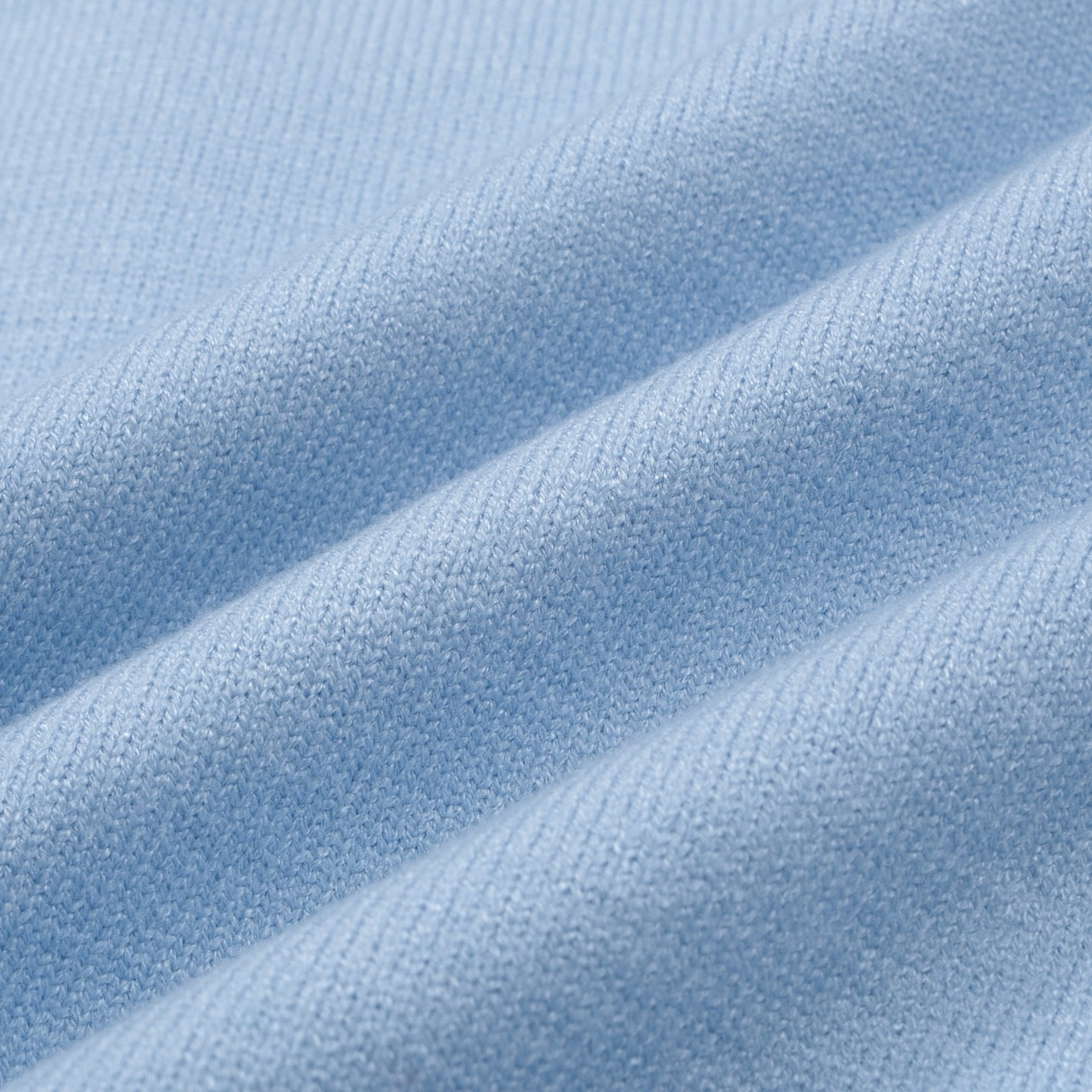 Men's Retro Style Light Blue Knitted Long Sleeve Wear