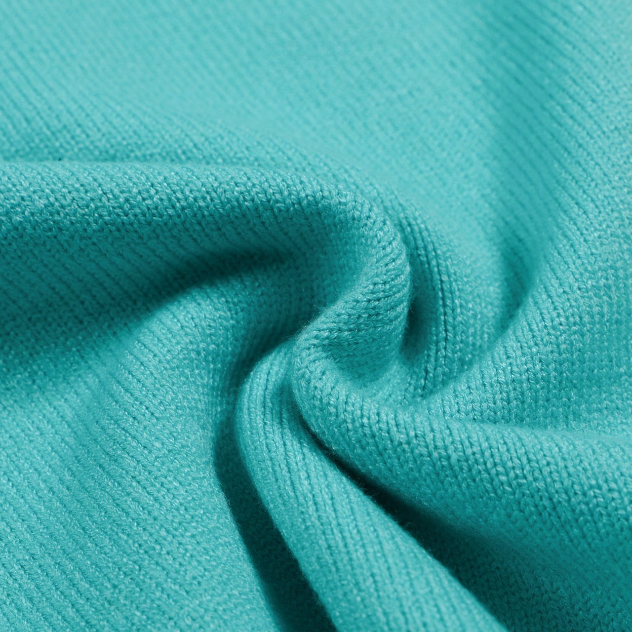 Men's Red & Light Yellow Chest Stripes Knitted Long Sleeves Lake Blue