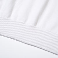 Men's 1970 Retro Graphic Knit Tee – White with Racing Stripes
