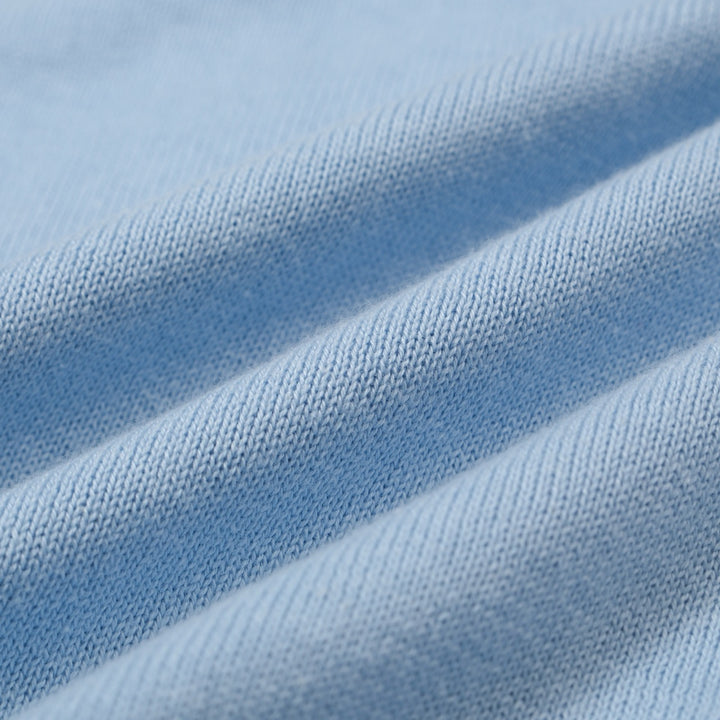 Men's Light Blue Knit Cardigan Shirt – 60s MOD Style Button-Up Polo