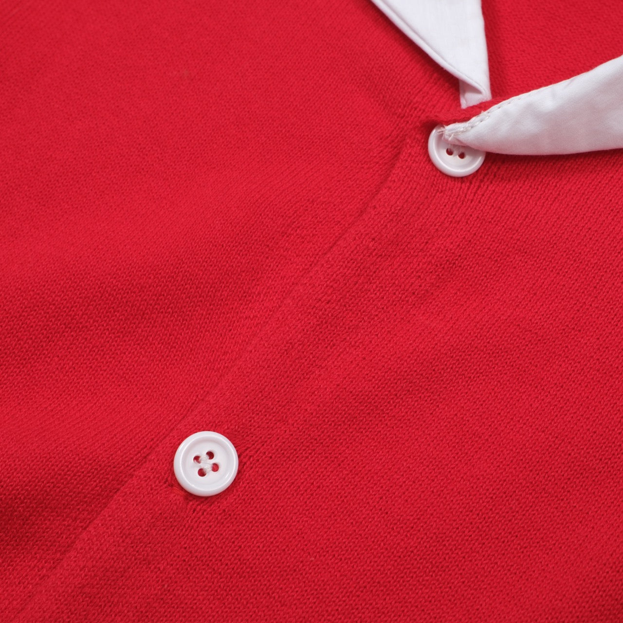 Men's Red Knitted Polo Shirts With Two Pockets