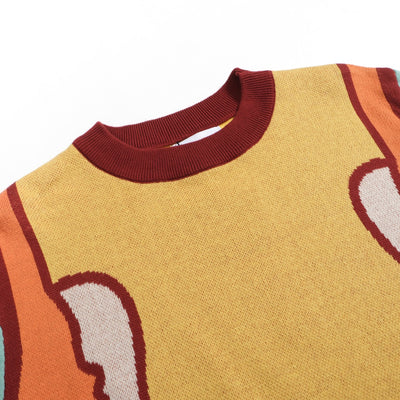 Men's Yellow Long Sleeve Knitted T-Shirt