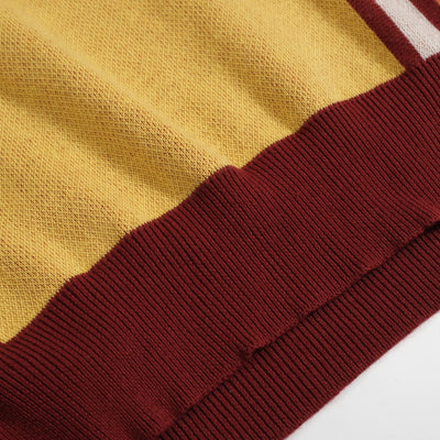 Men's Yellow Long Sleeve Knitted T-Shirt
