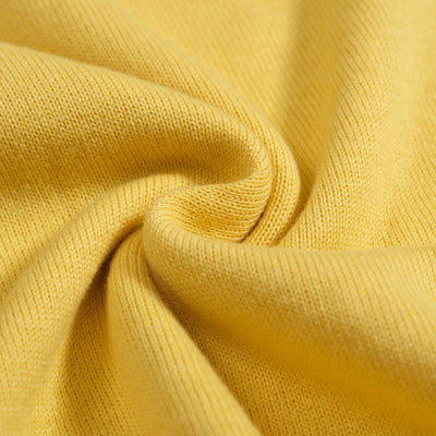 Men's Yellow Long Sleeve Knitted T-Shirt