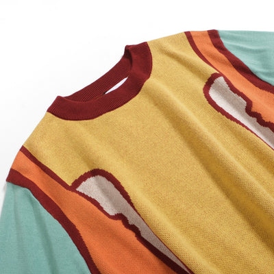 Men's Yellow Long Sleeve Knitted T-Shirt