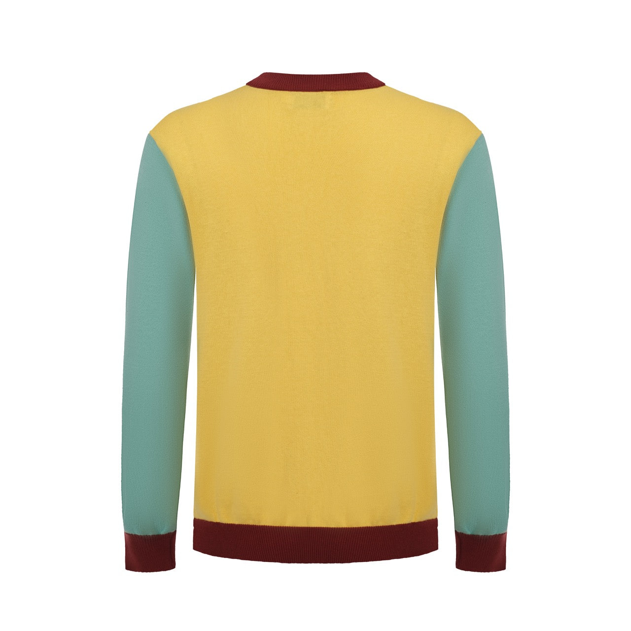 Men's Yellow Long Sleeve Knitted T-Shirt