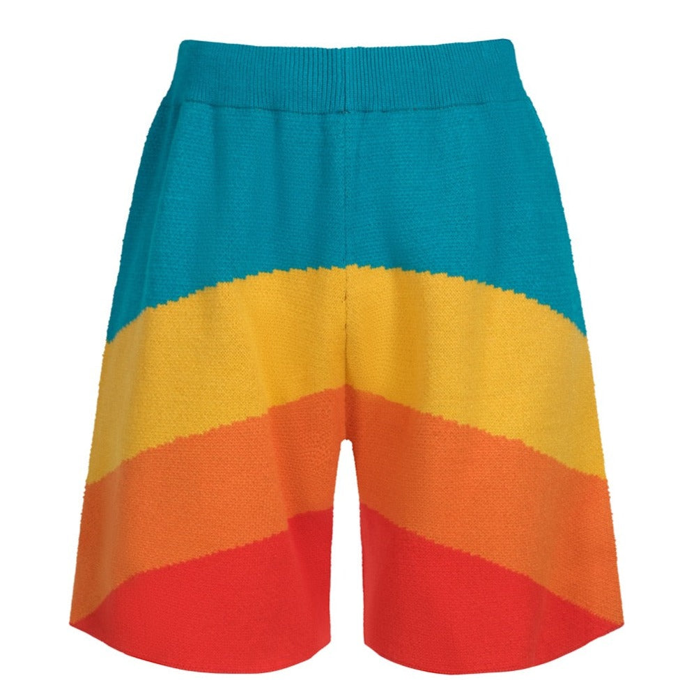 Men's Rainbow Knitted Short