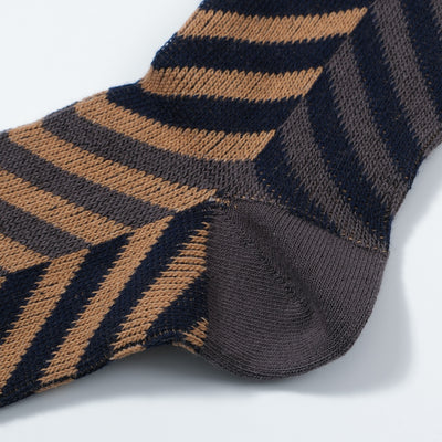 Tube Socks Chaussettes à rayures rétro pour homme