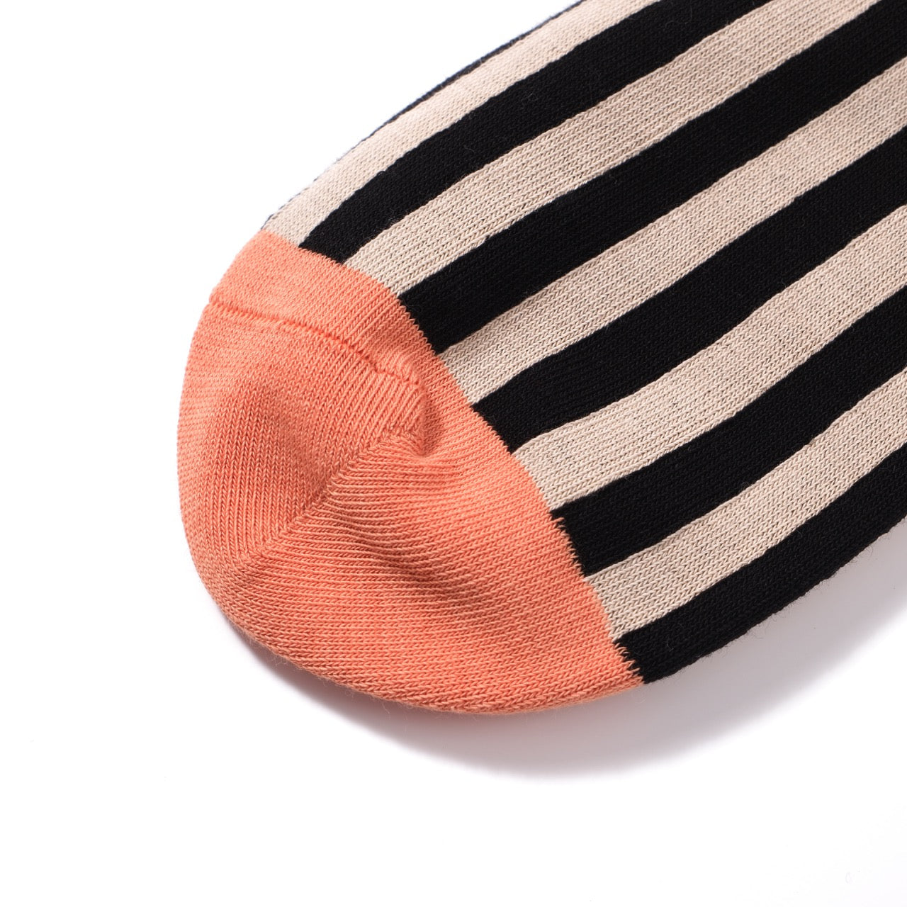 Striped Socks Mid-Calf Vertical Stripes Contrast Color Cotton Socks