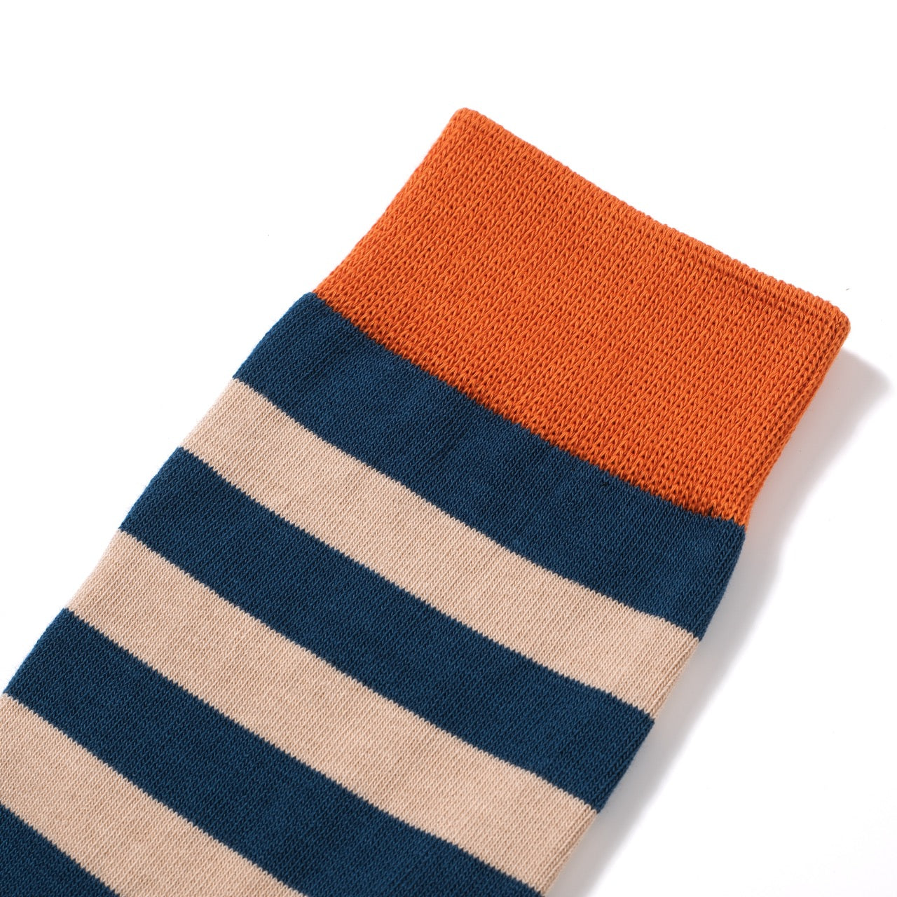 Striped Mid-Calf Length Socks Men's Cotton Socks