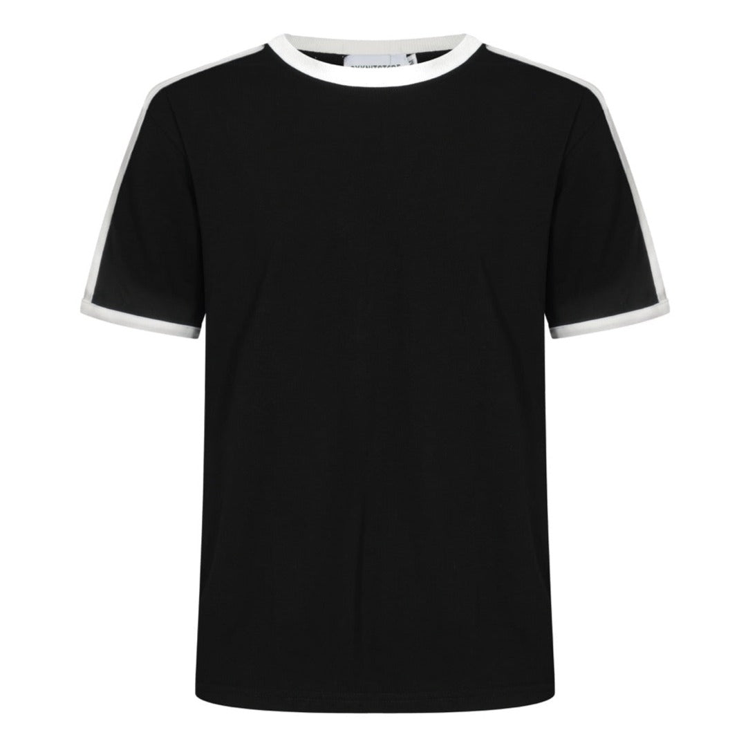 Men's Black Cotton Crewneck T-Shirt