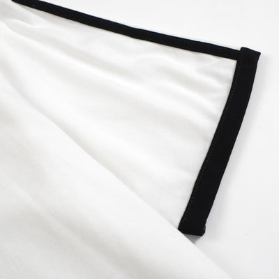 Wit katoenen T-shirt met ronde hals