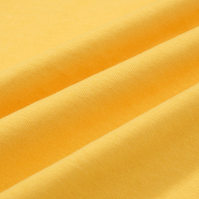 T-shirt Homme Jaune En Coton À Col Ras Du Cou