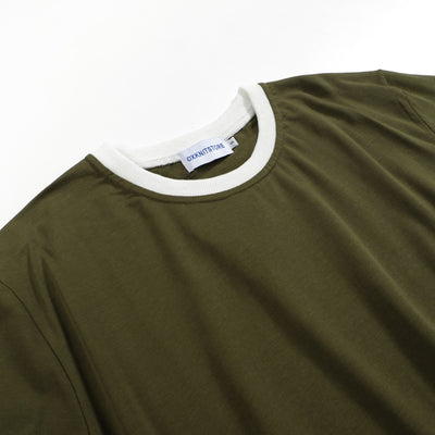 Jaren 60 Etro Mod Ringer Tee (groenblijvend)