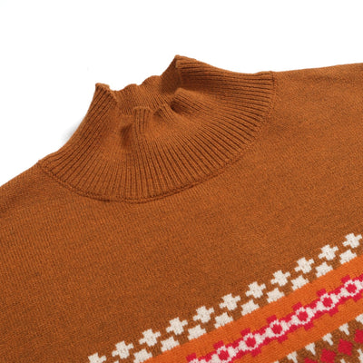 Women Brown Turtleneck Sweater