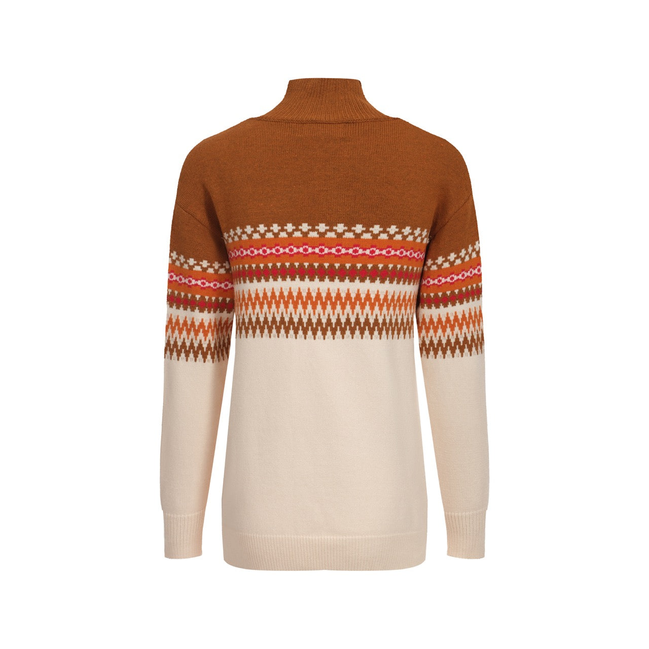 Women Brown Turtleneck Sweater
