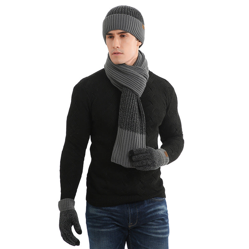Thermohose Herren- und Damen-Mützen Schal Handschuhe Dreiteiliges Set – OXKnit