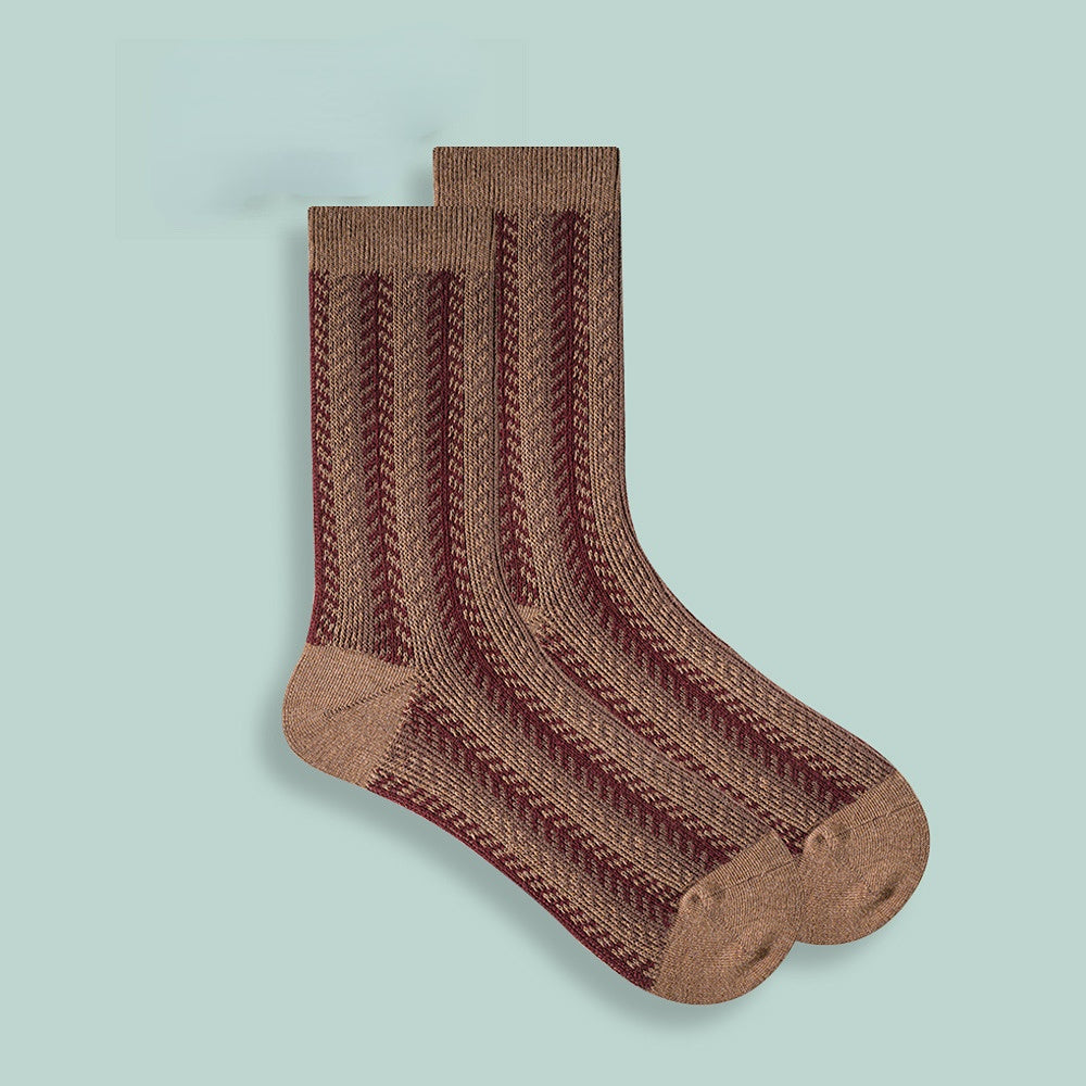 Retro-Ethno-Stil Sport mittellange Socke