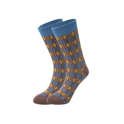 Chaussettes athlétiques à double aiguille de style ethnique rétro