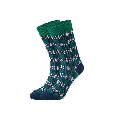 Chaussettes athlétiques à double aiguille de style ethnique rétro