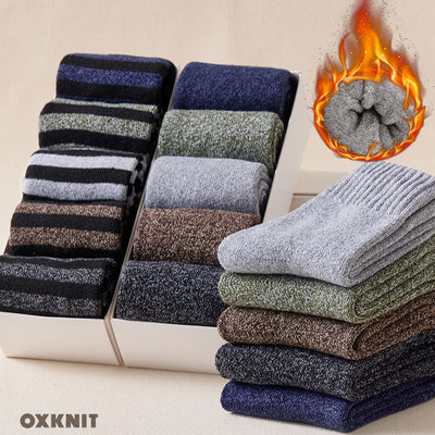 Mit Fleece gefütterte, extra dicke Thermosocken Mittelhohe Herrensocke