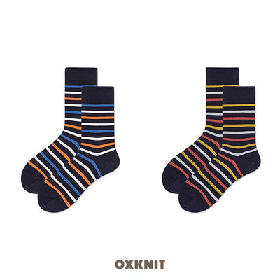 Ανδρική κάλτσα Vintage Stripe μέχρι τη μέση της γάμπας