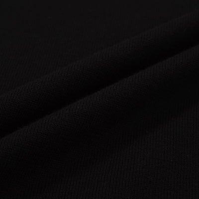 Jaren 60 Retro Mod Style gebreide zwarte T-shirts met lange mouwen