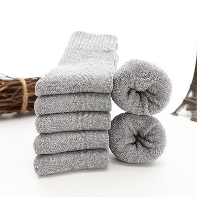 Chaussettes thermiques extra épaisses doublées de polaire Chaussettes mi-mollet pour hommes
