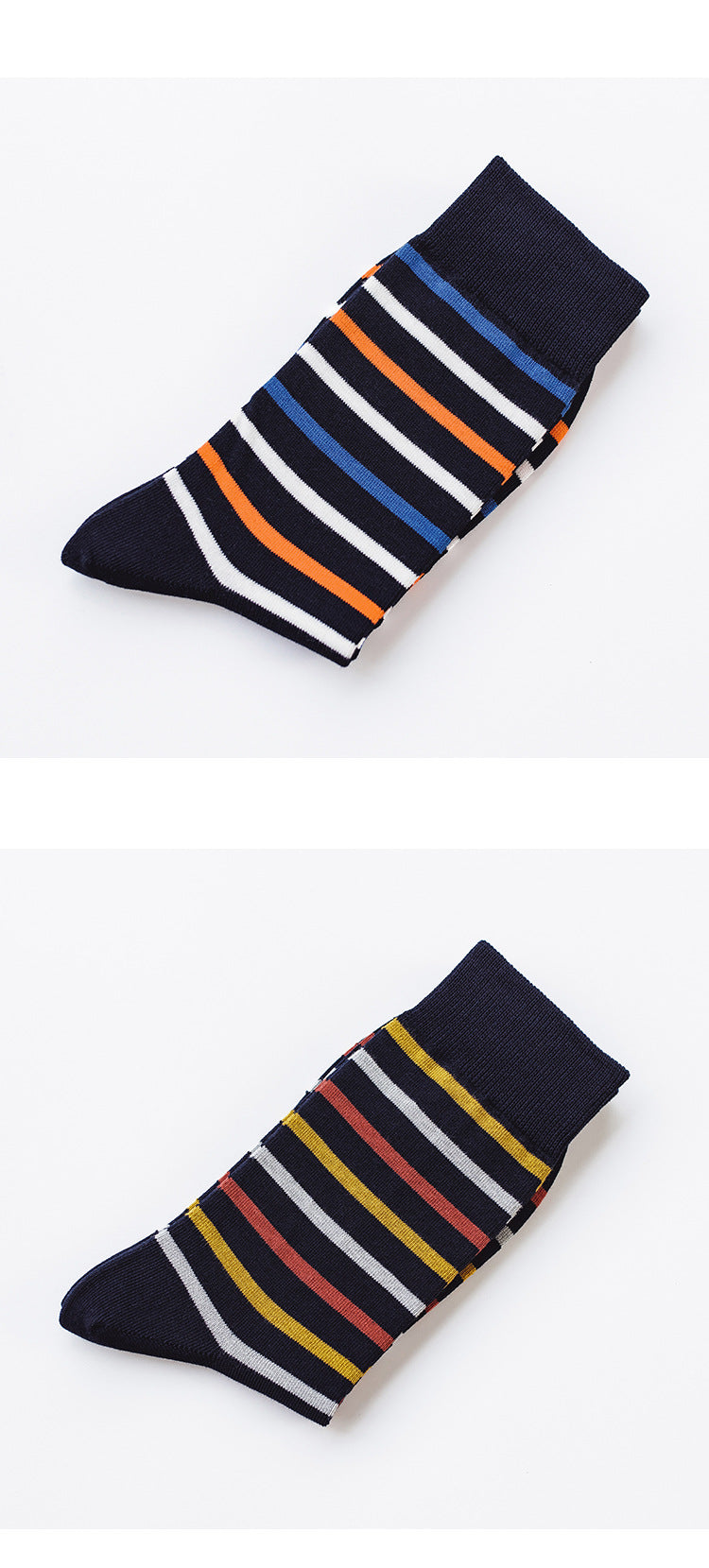 Ανδρική κάλτσα Vintage Stripe μέχρι τη μέση της γάμπας