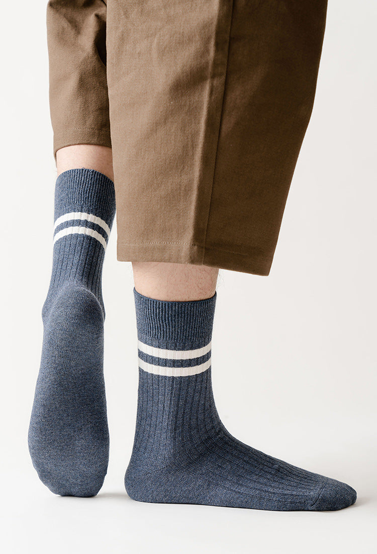 Men's Socks Cotton Autumn New Sports Leisure Breathable Sweat Absorbing Long Socks