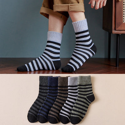 Met fleece gevoerde extra dikke thermische sokken Halflange sok voor heren